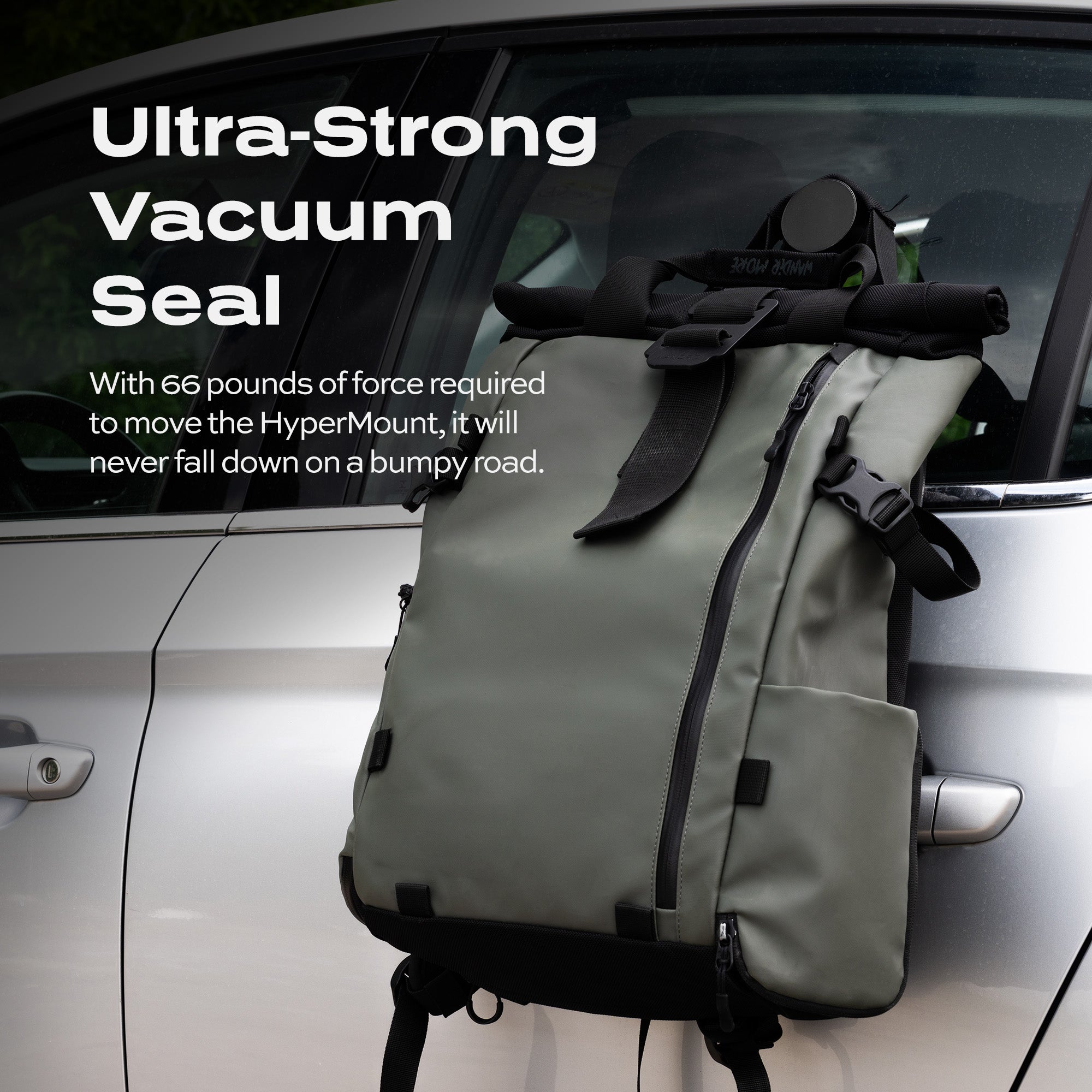 HyperMount | Vacuum Car Mount | Compatible with All Smart Phones | iPhone or Android LP