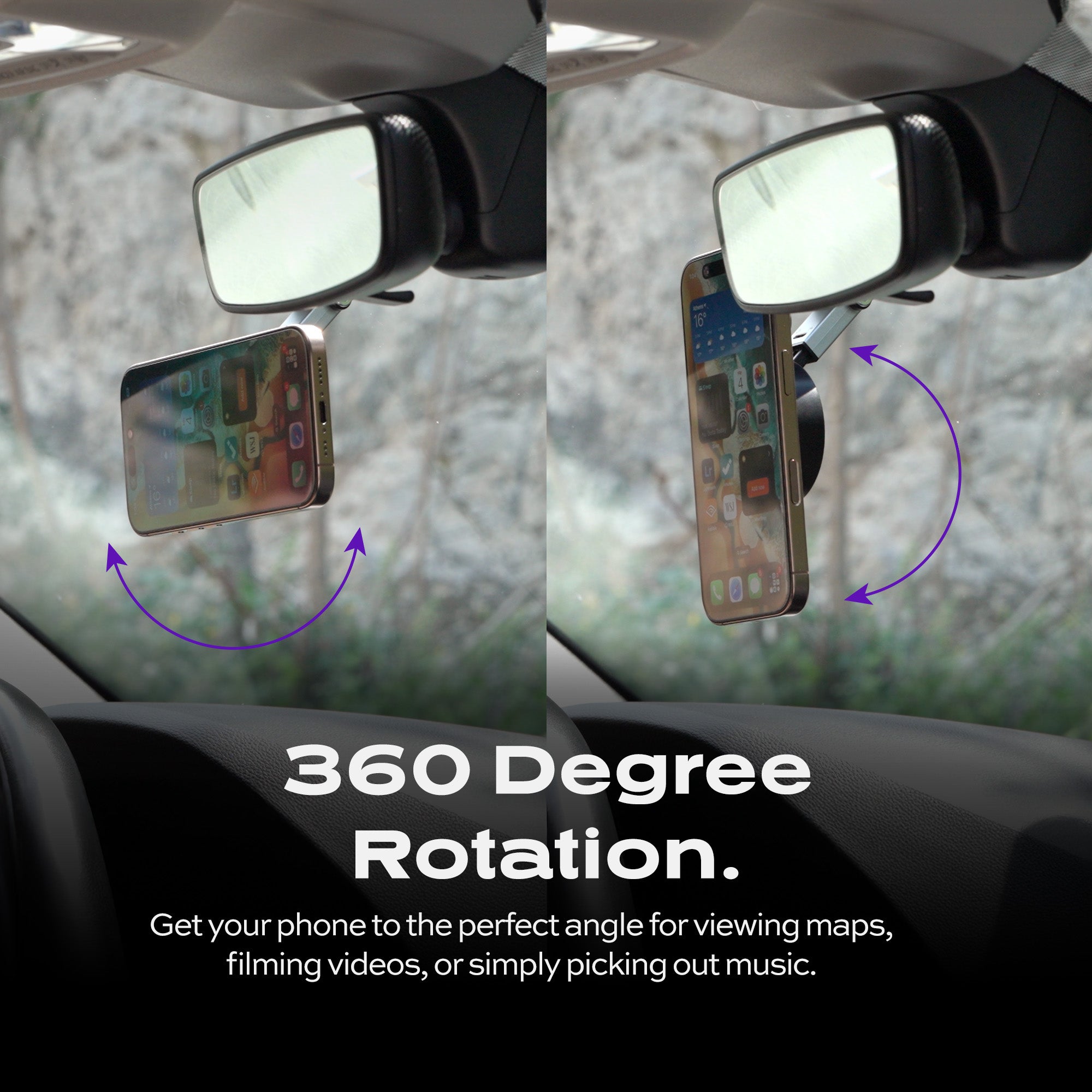 HyperMount | Vacuum Car Mount | Compatible with All Smart Phones | iPhone or Android LP