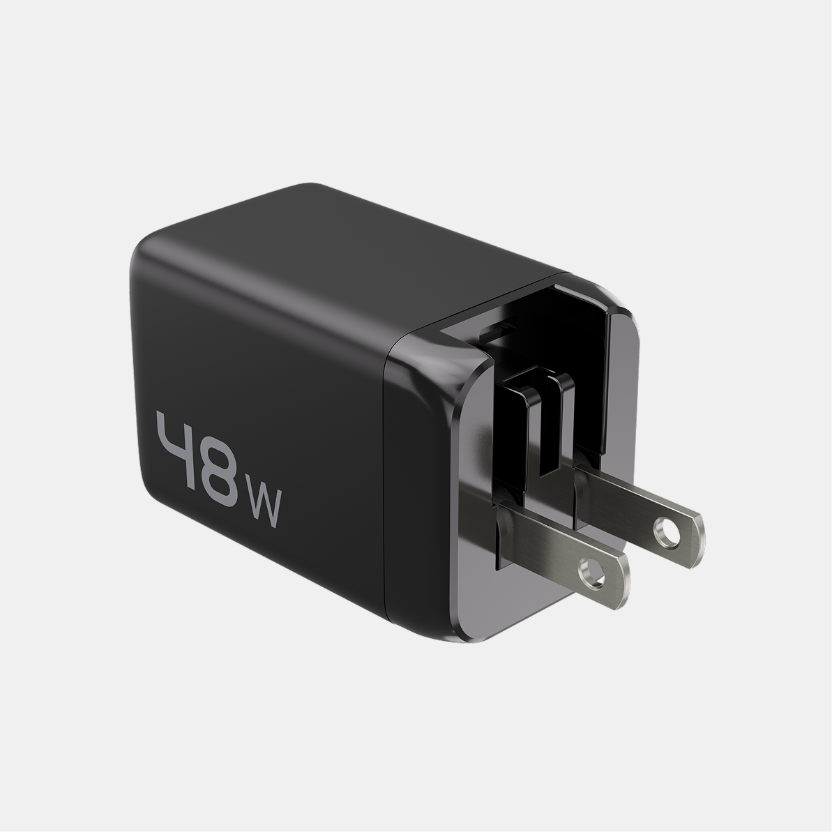 48W GaN Power Adapter | 2 Port Wall Charger | Universal & Compact