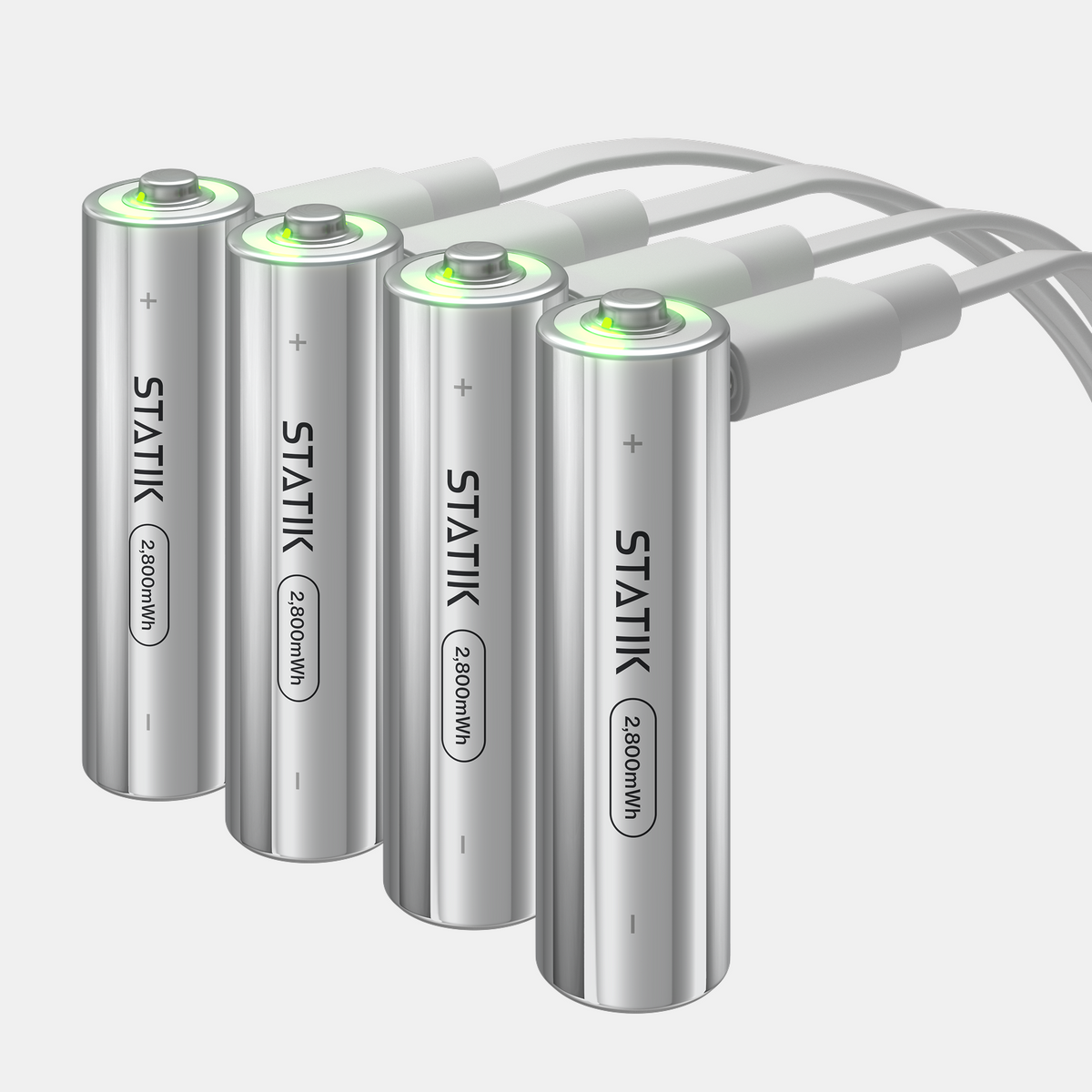 Rechargeable AA Batteries | 4 Pack | USB-C Rechargeable