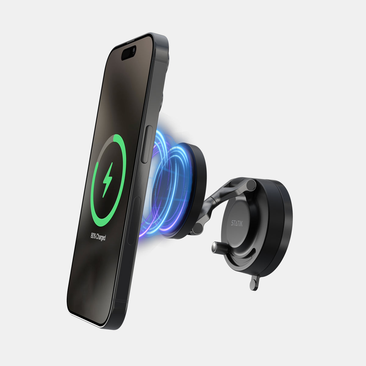 HyperMount Pro | 15W Wireless Charging Nano-Vacuum Mount