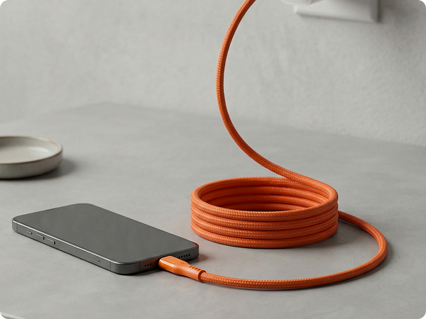 MagStack® Pro | Fast Charge & Data Cable | Tangle-Free Magnetic Nylon