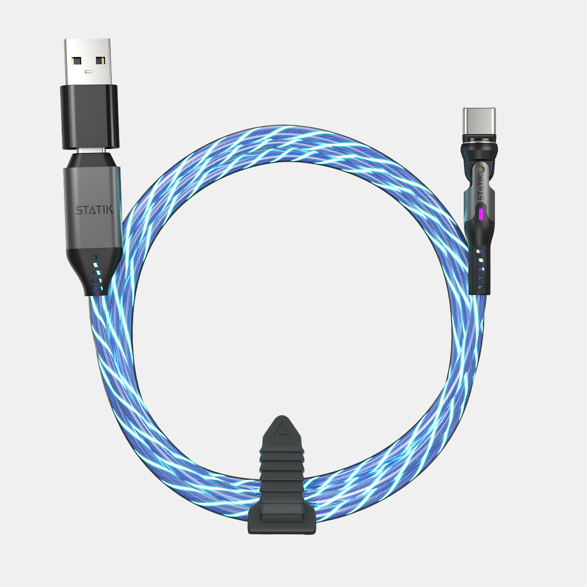 PowerPivot® GloBright® Pro | USB-C to USB-C | Rotating head - Data & Fast Charge | 6.6ft (2m)