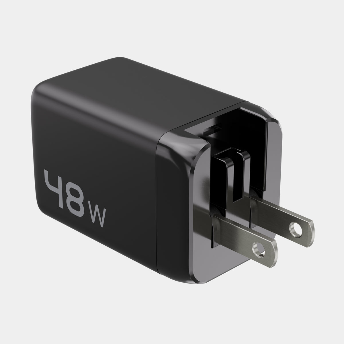 48W GaN Power Adapter | 2 Port Wall Charger | Universal & Compact