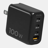 <tc>Adaptateur secteur GaN 100 W | Chargeur mural 4 ports | Universel et compact</tc>