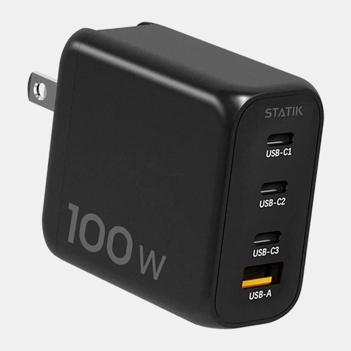 100W GaN Power Adapter | 4 Port Wall Charger | Universal & Compact