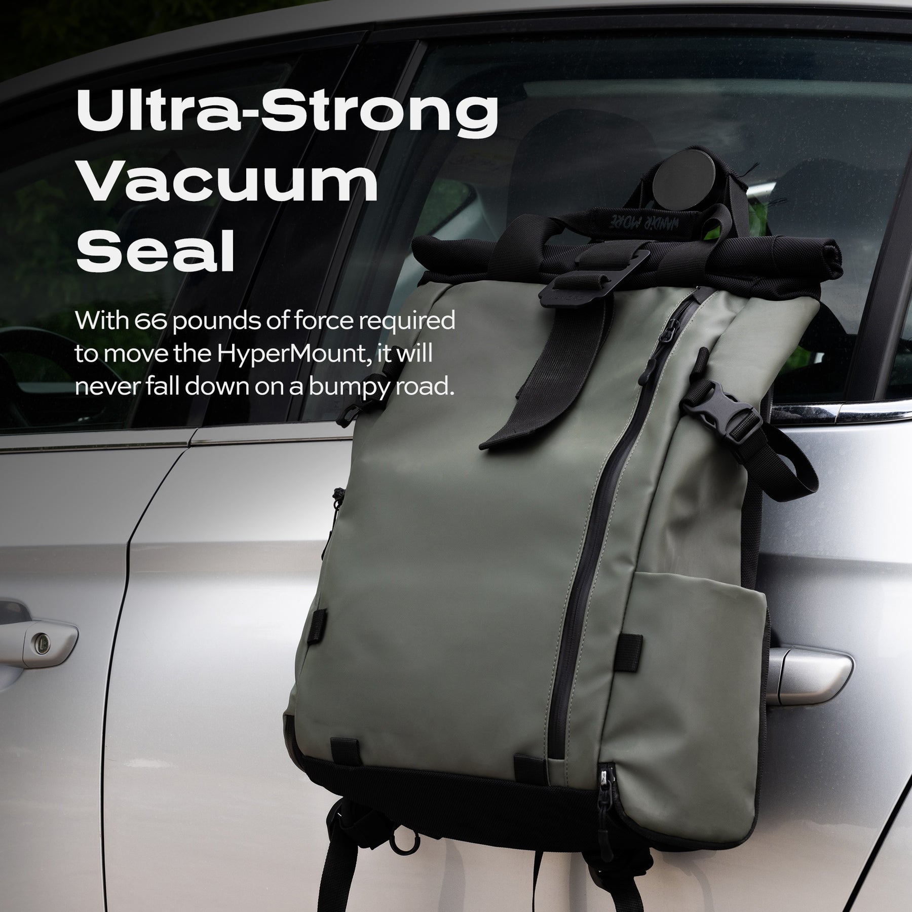 HyperMount | Vacuum Car Mount | Compatible with All Smart Phones | iPhone or Android LP