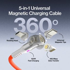 スタティック 360 プロ | 100W ユニバーサル充電ケーブル