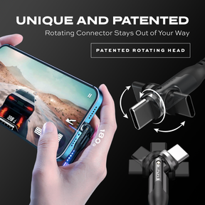 PowerPivot® GloBright® | USB-A to USB-C or Lightning | Data & Charge