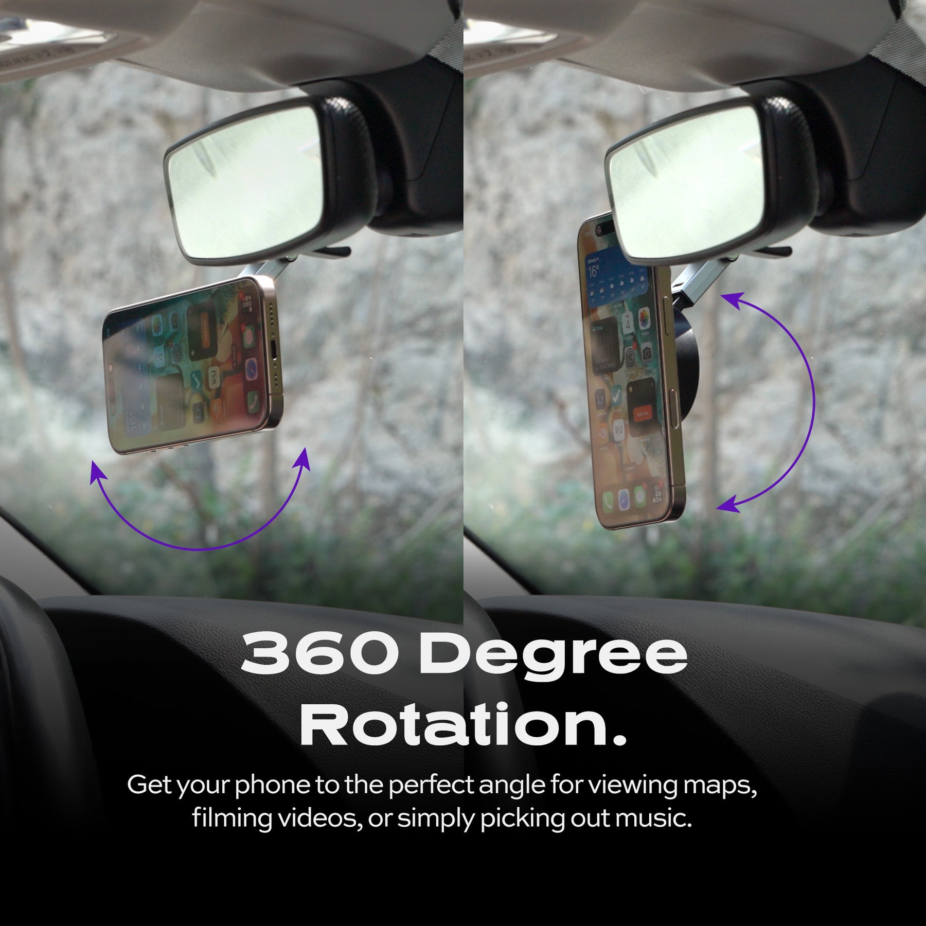 HyperMount | Vacuum Car Mount | Compatible with All Smart Phones | iPhone or Android LP