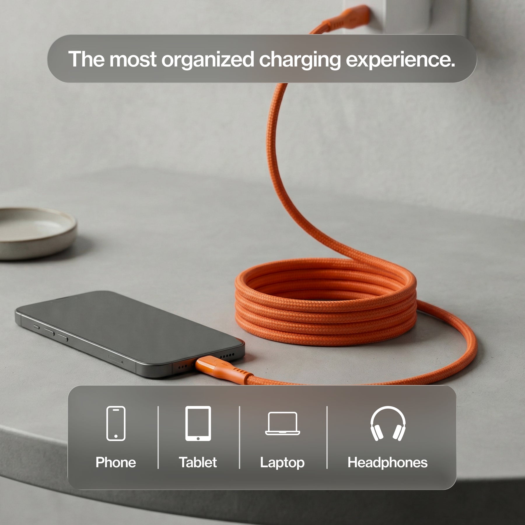MagStack® Pro | Fast Charge & Data Cable | Tangle-Free Magnetic Nylon