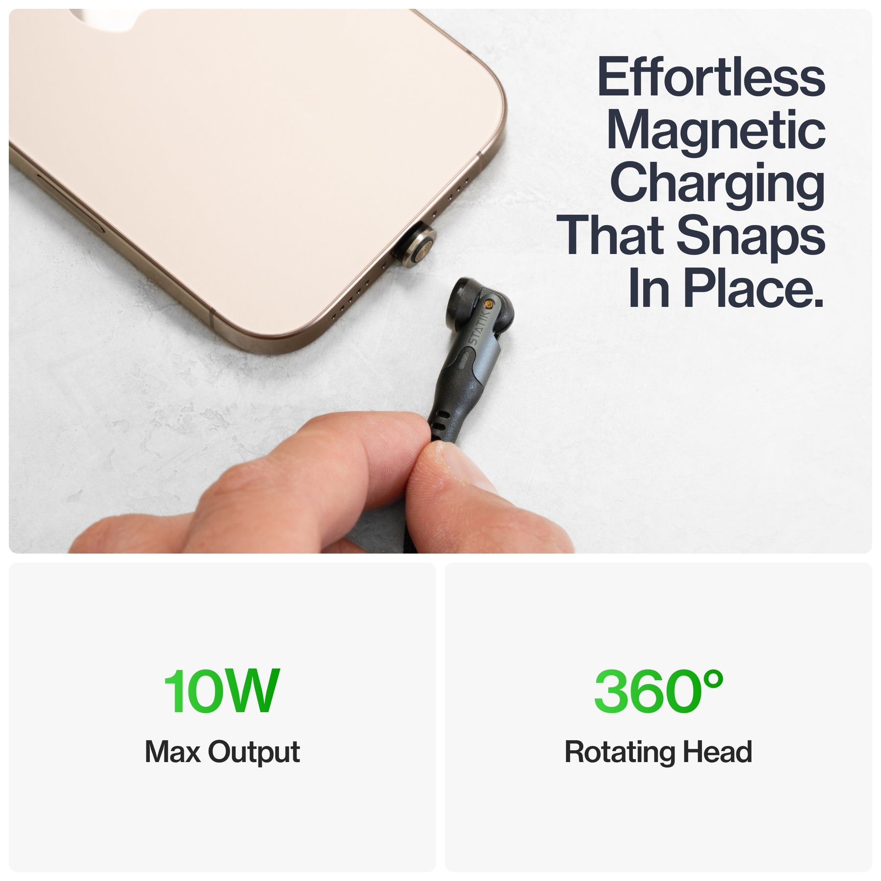 スタティック360 |ユニバーサル磁気充電ケーブル