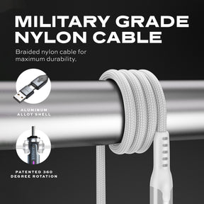 PowerPivot® Pro White | Fast Charge 100W Compatible | Data Transfer