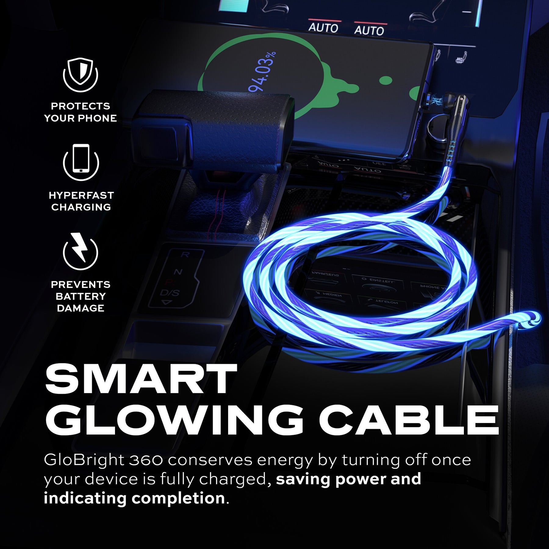 GloBright® 360 | Universal Magnetic Charge Cable