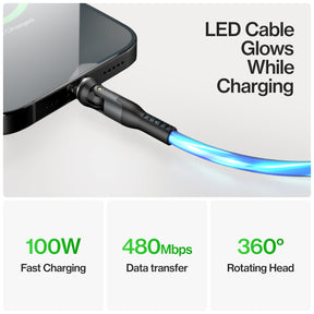 スタティック 360 プロ | 100W ユニバーサル充電ケーブル