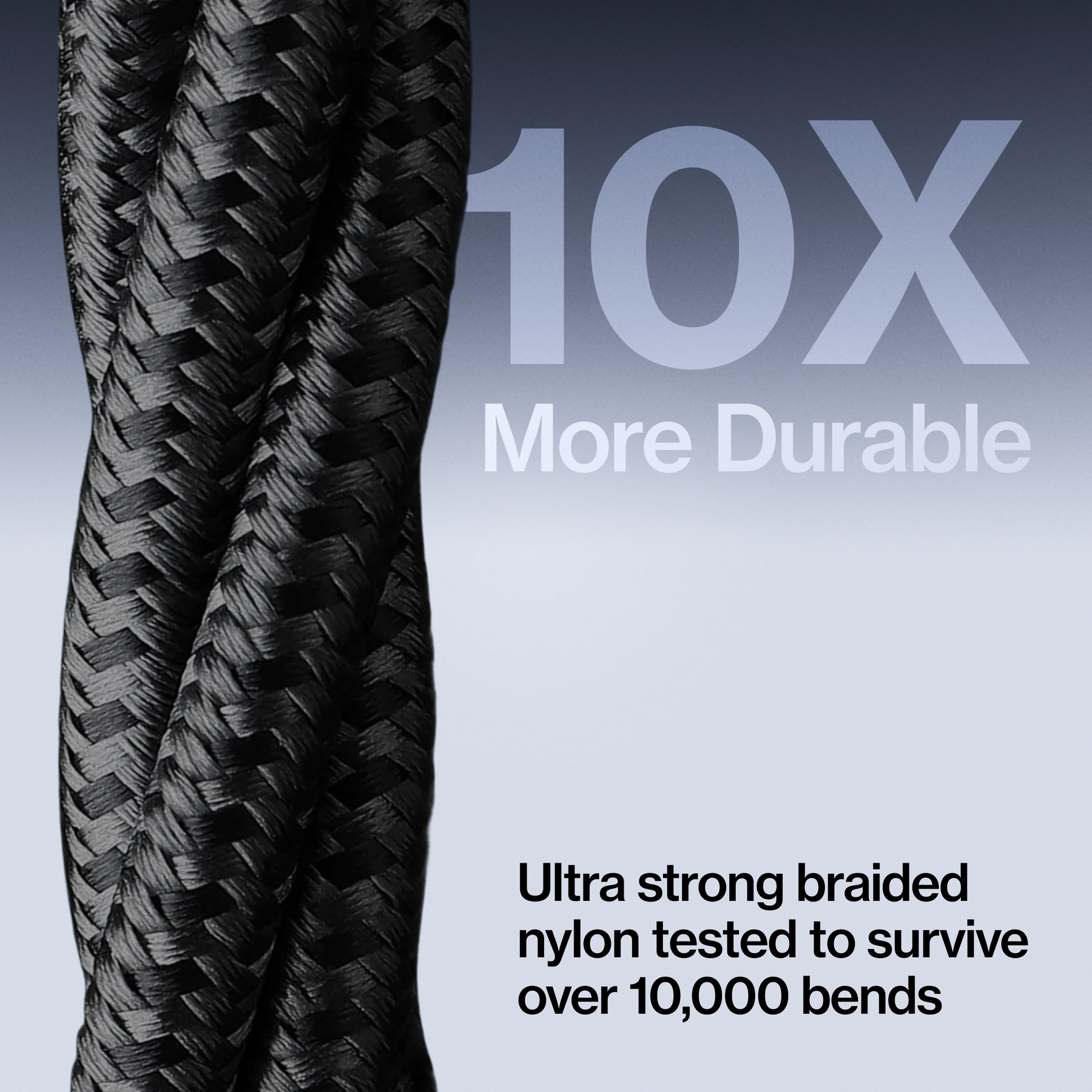 MagStack® Pro | Fast Charge & Data Cable | Tangle-Free Magnetic Nylon