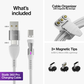 スタティック 360 プロ | 100W ユニバーサル充電ケーブル