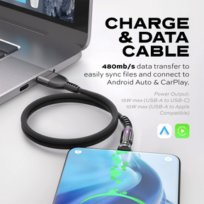 PowerPivot® | Charging & Data Transfer Cable | Rotating Head
