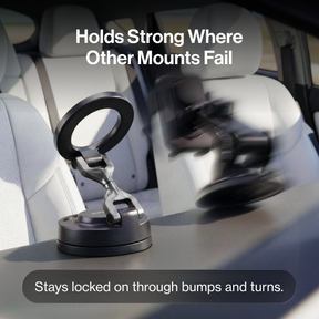 HyperMount (Gen 3)  | Vacuum Car Mount | Compatible with All Smart Phones | iPhone or Android