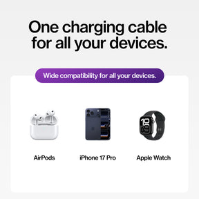 MagStack® Duo | 2-in-1 Wireless Apple Watch Charger & USB-C Cable