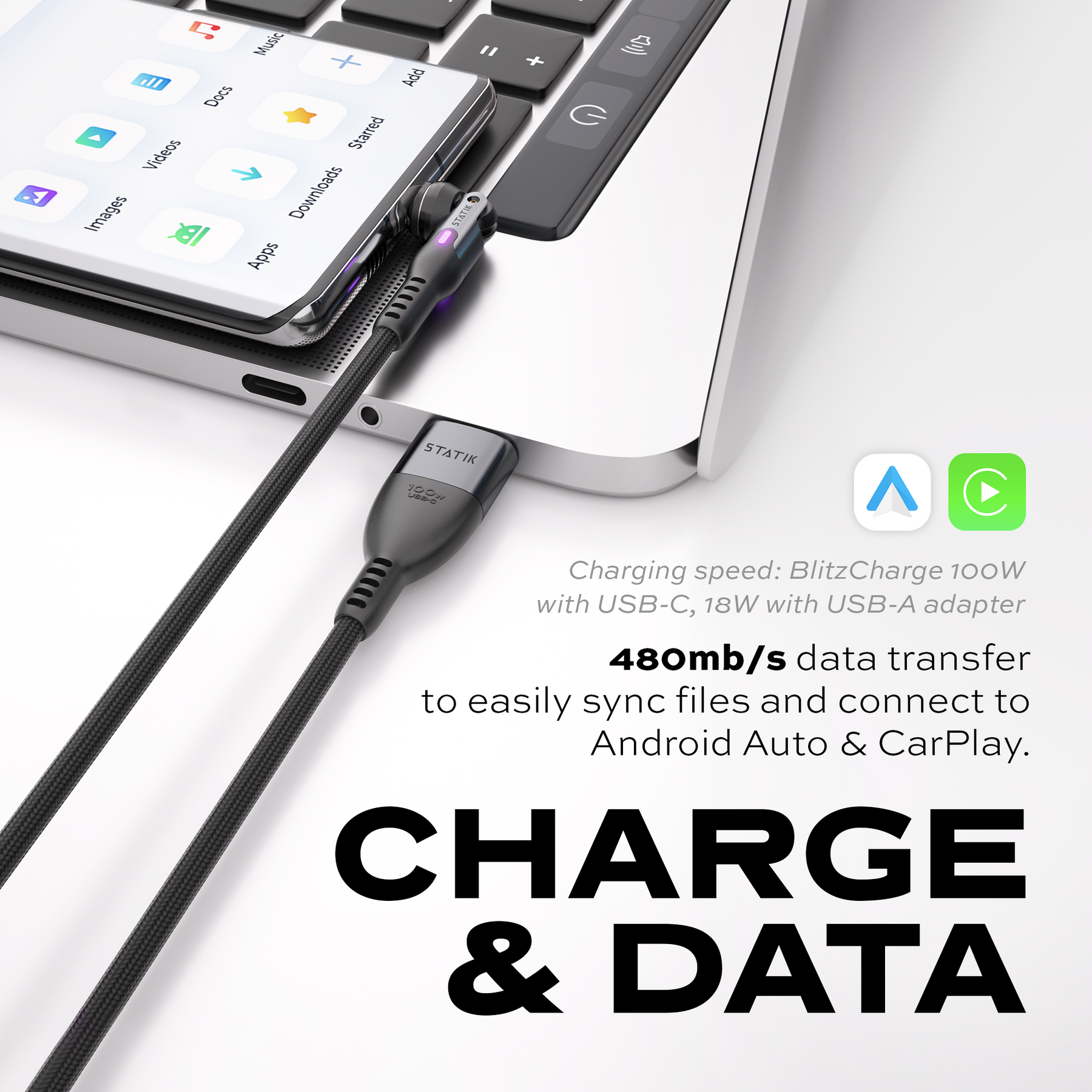 PowerPivot® Pro | Fast Charge 100W Compatible | Data Transfer