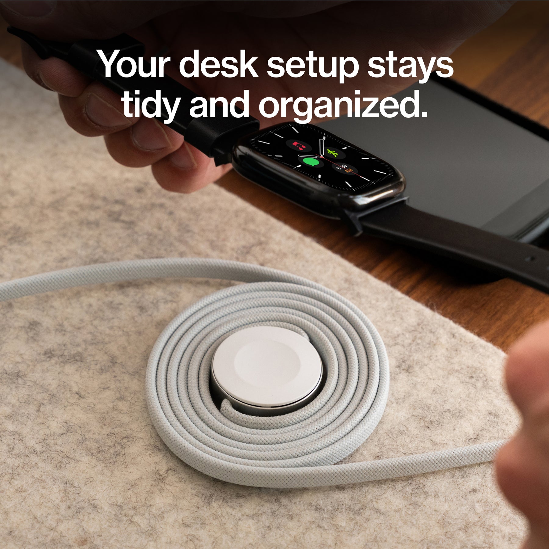 MagStack® Duo | 2-in-1 Wireless Apple Watch Charger & USB-C Cable