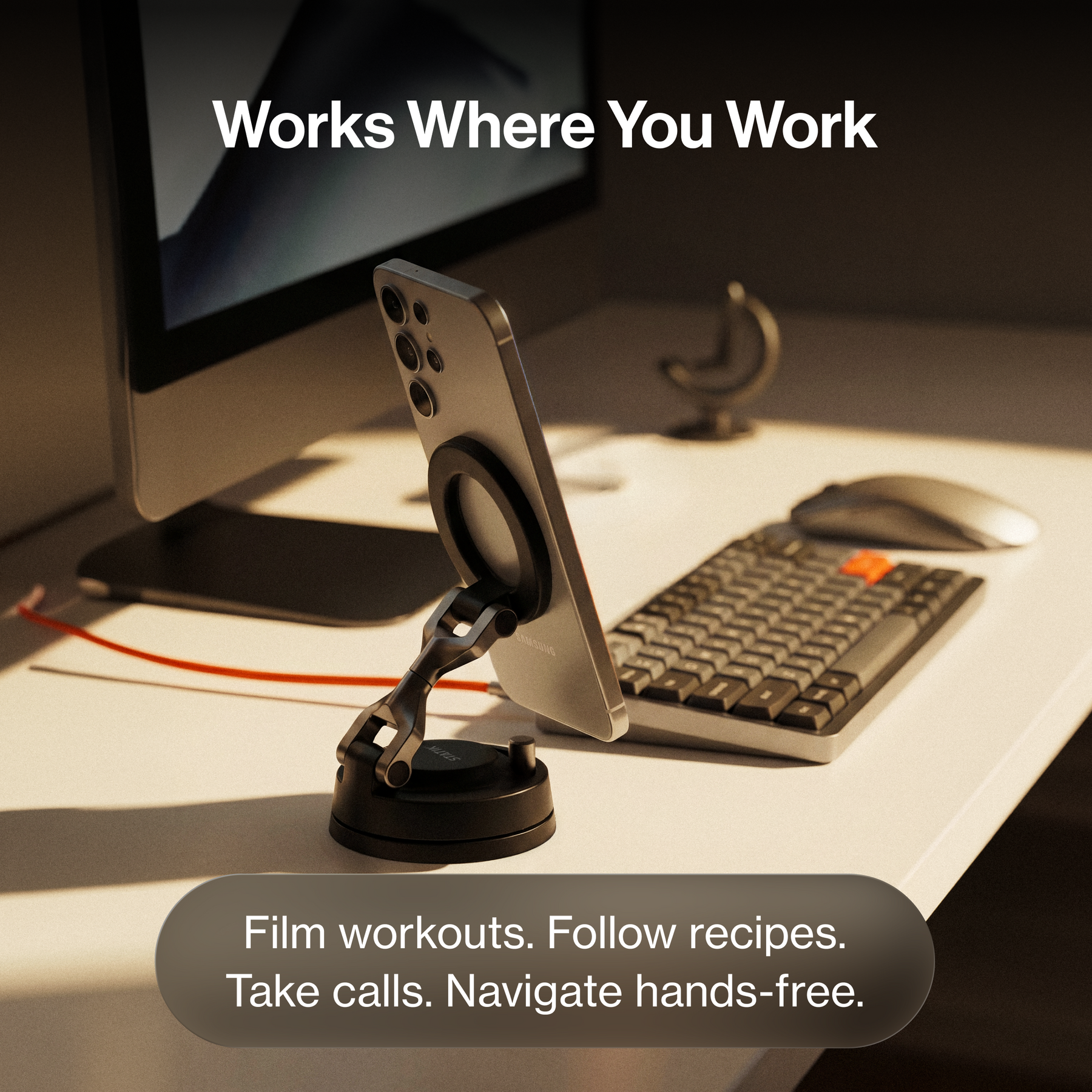 HyperMount (Gen 3)  | Vacuum Car Mount | Compatible with All Smart Phones | iPhone or Android
