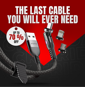 Statik® 360 | 3-in-1 Universal Rotating Charging Cable