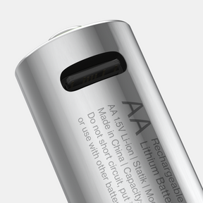 Rechargeable AA Batteries |  4 Pack | USB-C Rechargeable