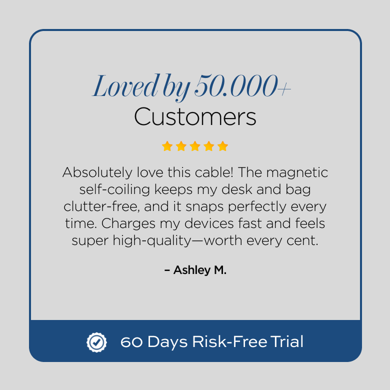 MagStack® | Tangle-Free Magnetic Nylon | Charge & Data Cable LP3