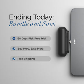 Snap-N-Charge | Ultra Tiny Power Bank | 70% Off