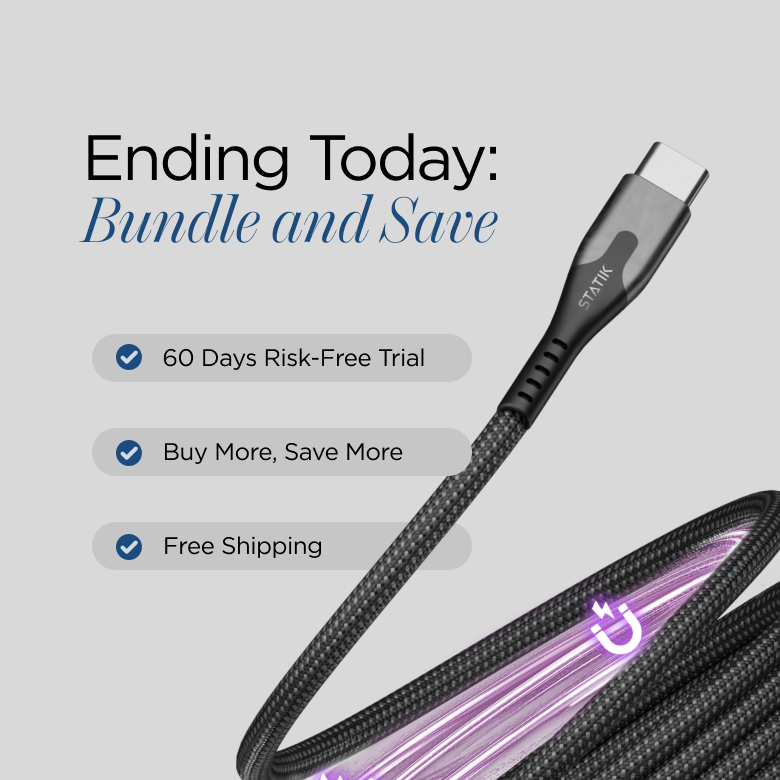 MagStack® | Tangle-Free Magnetic Nylon | Charge & Data Cable LP3