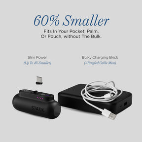 Snap-N-Charge | Ultra Tiny Power Bank | 70% Off