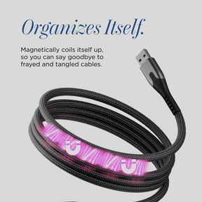 MagStack® | Tangle-Free Magnetic Nylon | Charge & Data Cable LP3