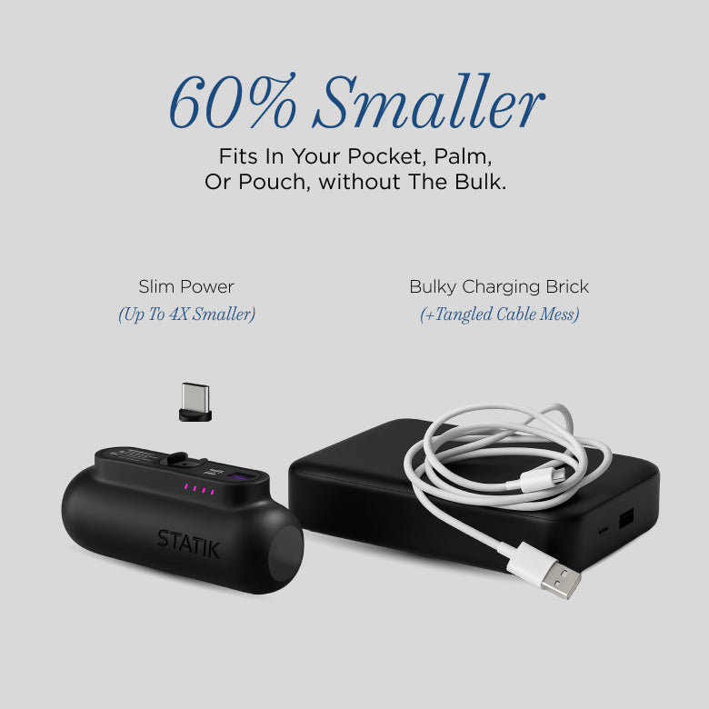 Snap-N-Charge | Ultra Tiny Power Bank | 70% Off