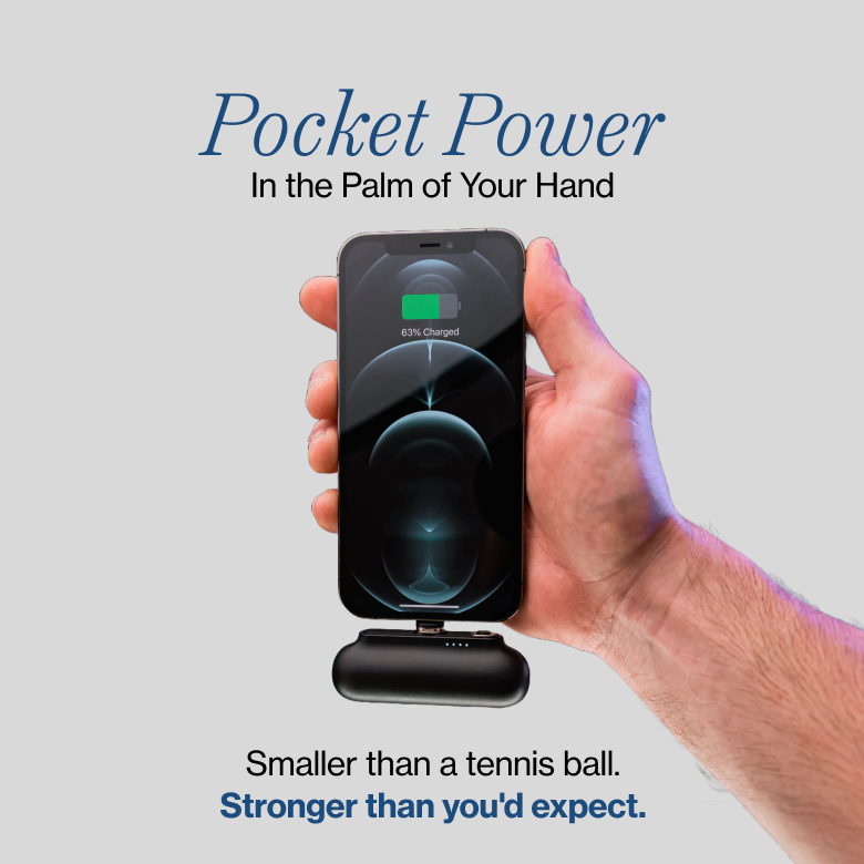 Snap-N-Charge | Ultra Tiny Power Bank | 70% Off