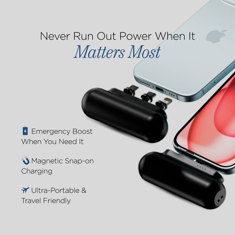 Snap-N-Charge | Ultra Tiny Power Bank | 70% Off