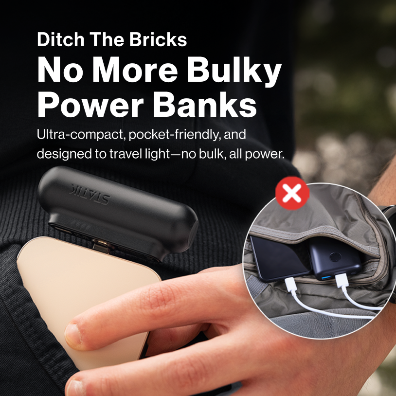 Snap-N-Charge | Ultra Tiny Power Bank | 70% Off