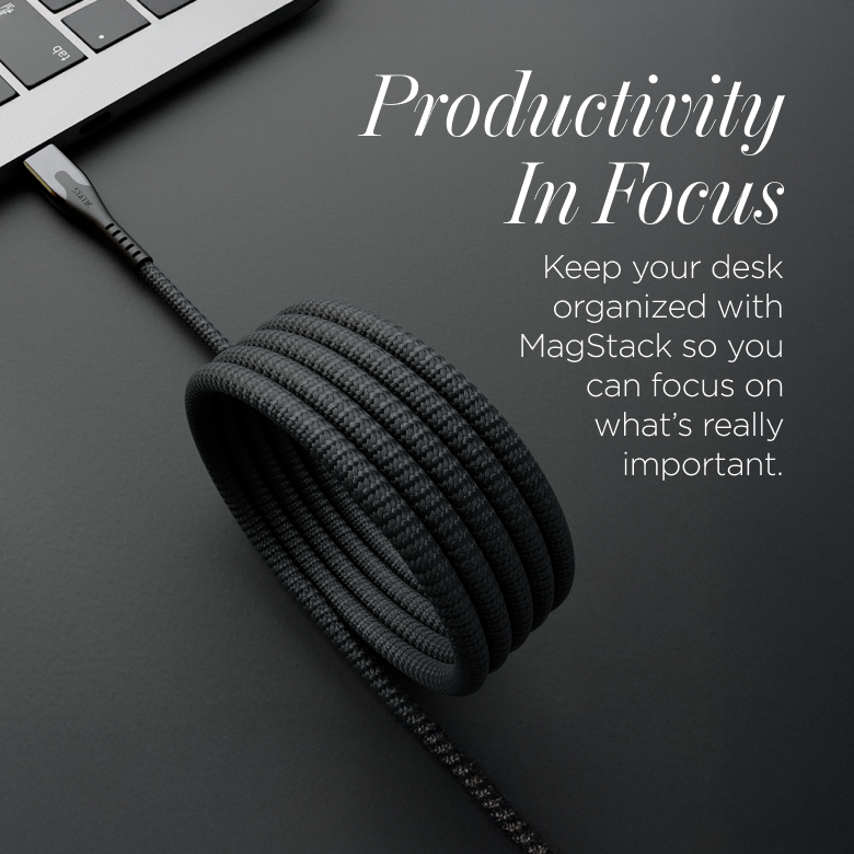 MagStack® | Tangle-Free Magnetic Nylon | Charge & Data Cable LP3