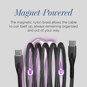 MagStack® | Tangle-Free Magnetic Nylon | Charge & Data Cable LP3