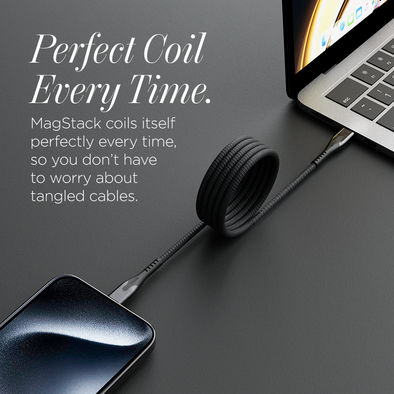 MagStack® | Tangle-Free Magnetic Nylon | Charge & Data Cable LP3