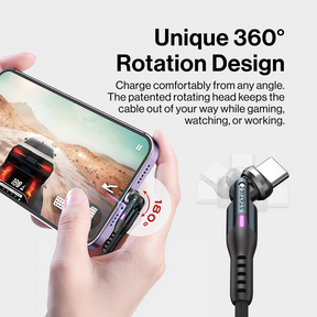 Statik® 360 | 3-in-1 Universal Rotating Charging Cable | 70% Off