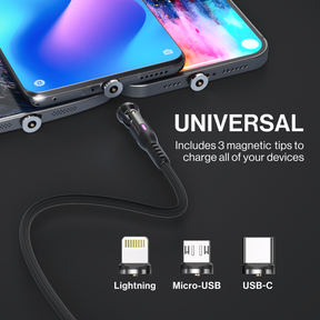 Statik® 360 | 3-in-1 Universal Rotating Charging Cable | 70% Off