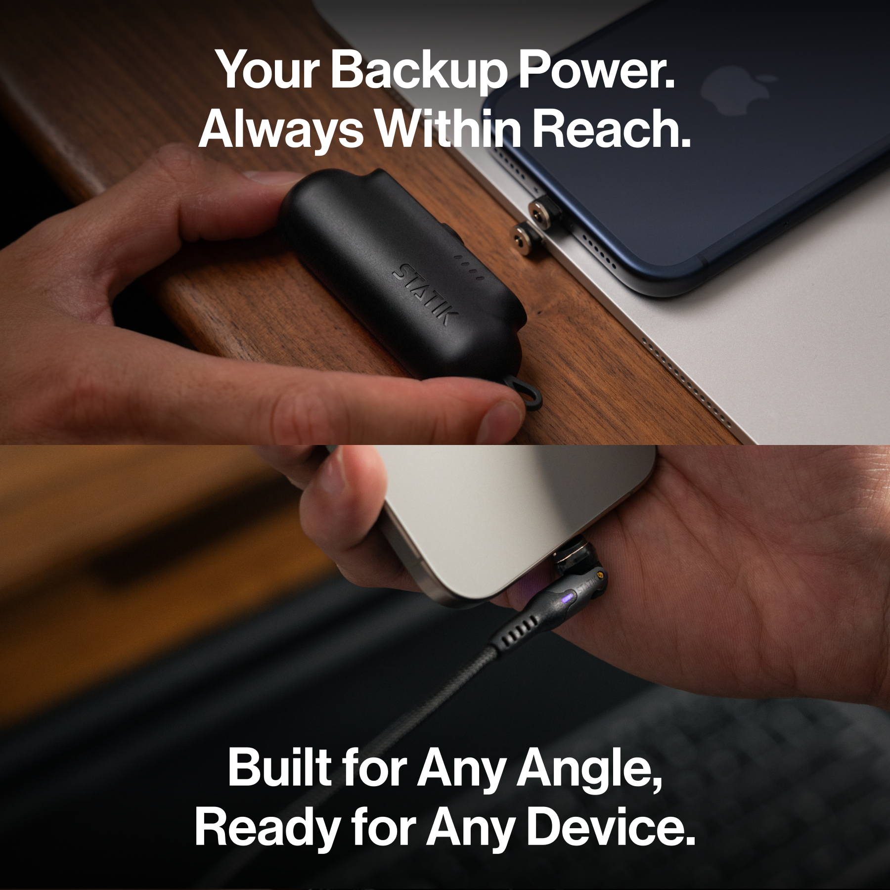 Snap-N-Charge + Free Statik 360 | Black