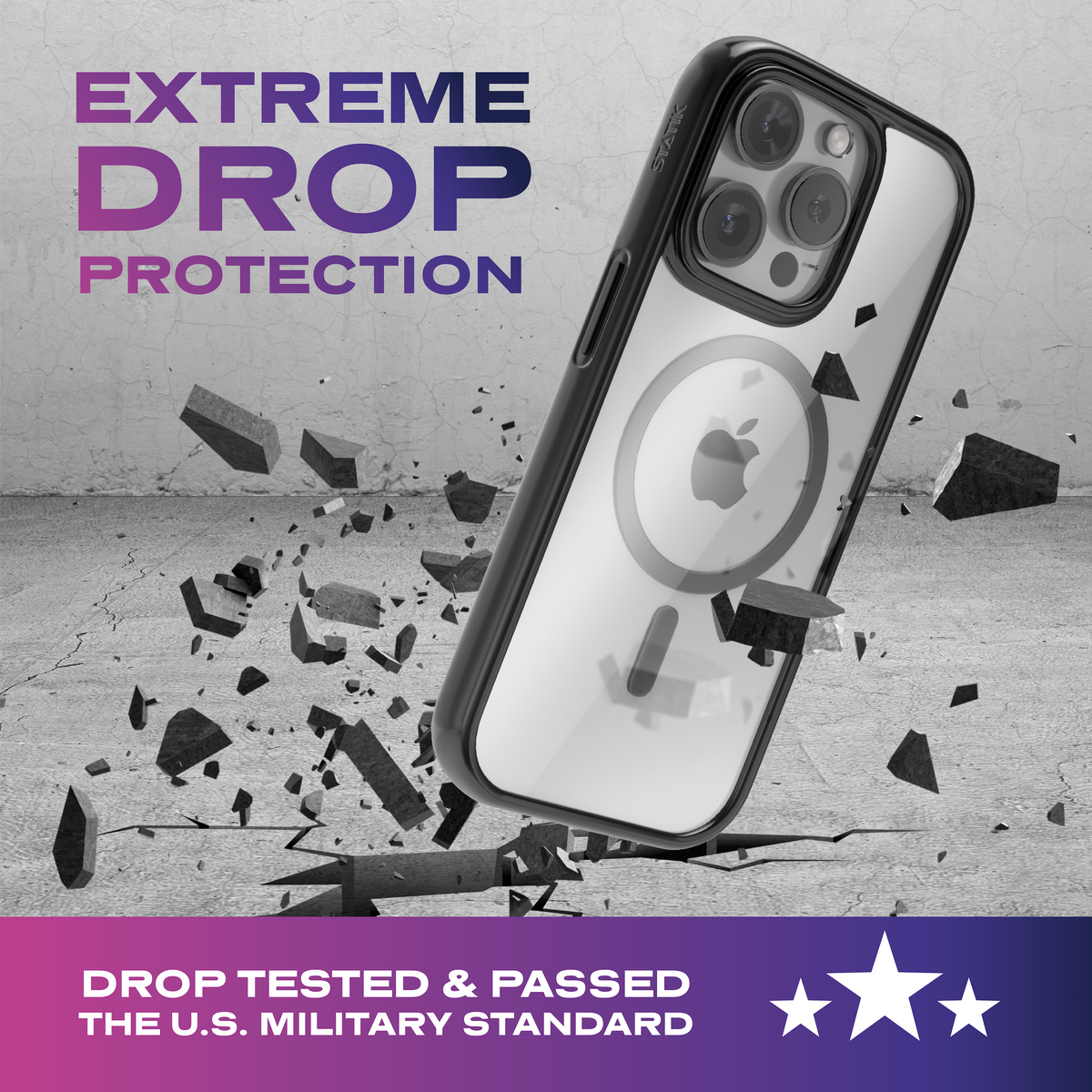 DeltaShock™ Phone Case | Clear