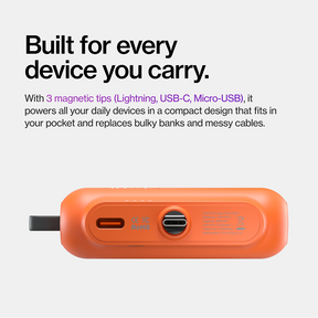 Snap-N-Charge Universelle magnetische Powerbank 