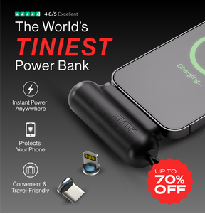 Snap-N-Charge | Ultra Tiny Power Bank | 70% Off
