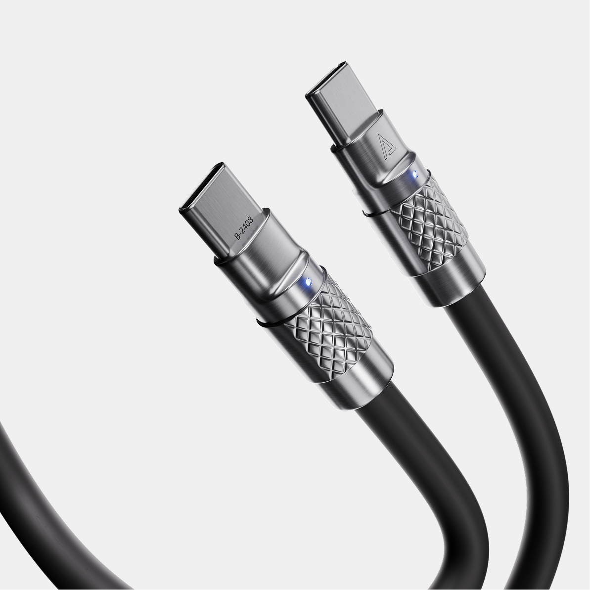 TsumoCharge® | 100W Silicone Charging Cable | USB-C | Black