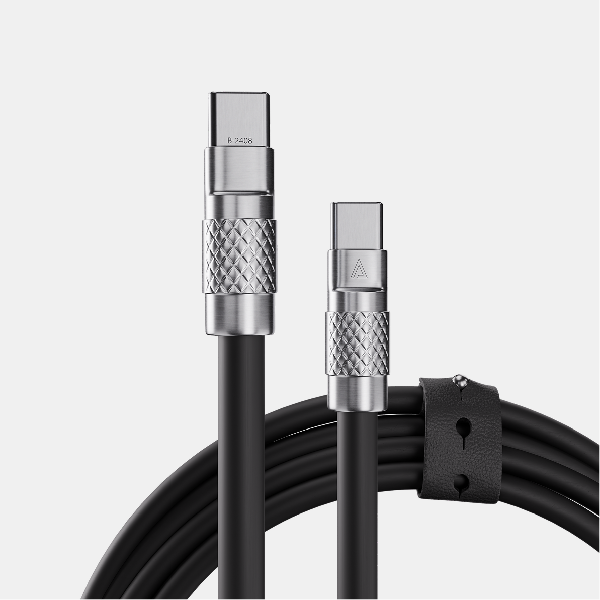 TsumoCharge® | 100W Silicone Charging Cable | USB-C | Black