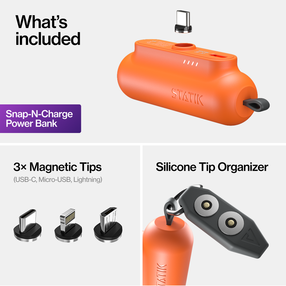 Snap-N-Charge™ | Powerbank magnetico universale